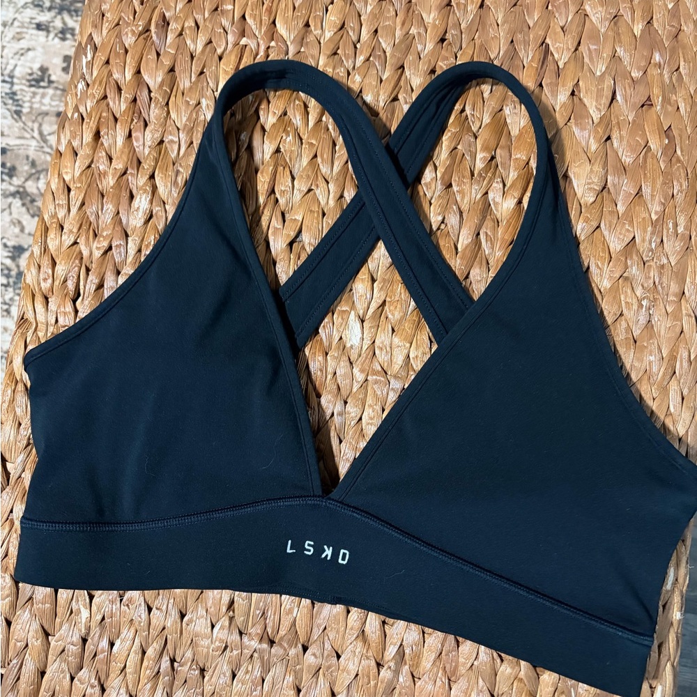 LSKD Black Sports Bra